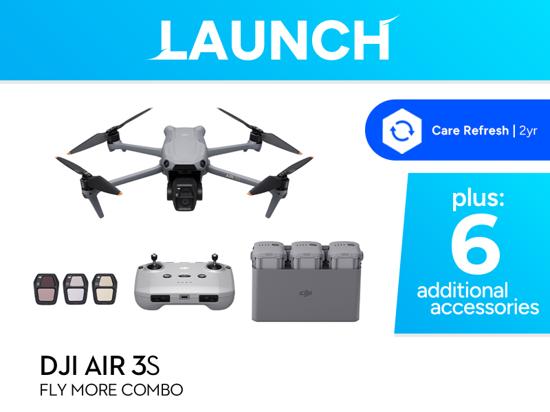 DJI Air 3S Launch Combo + Care Refresh